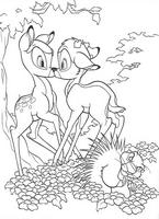 kolorowanki Bambi Disney malowanki do wydruku numer 15